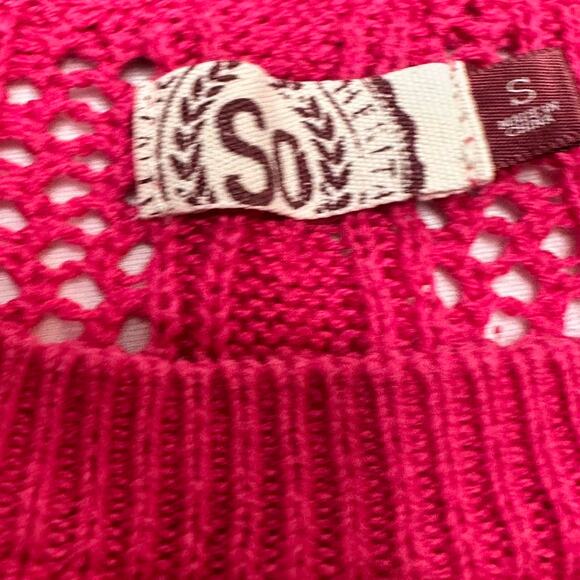 So Clothing Size Small Vintage Knitted Sweater Lightweight Perfect Layering Top - Picture 4 of 4